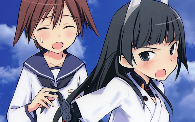 anime girls in school uniforms