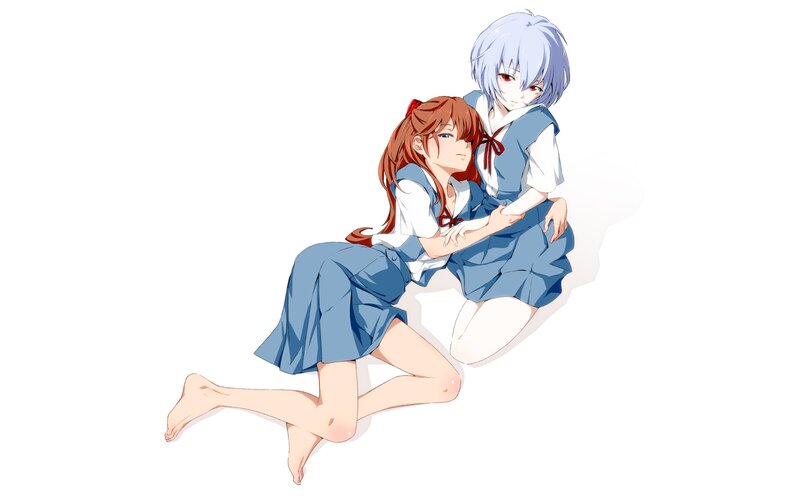 anime girls in school uniforms