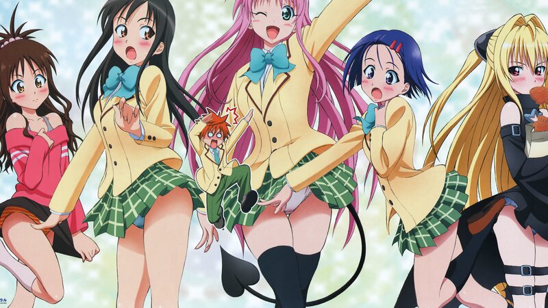 anime girls in school uniforms