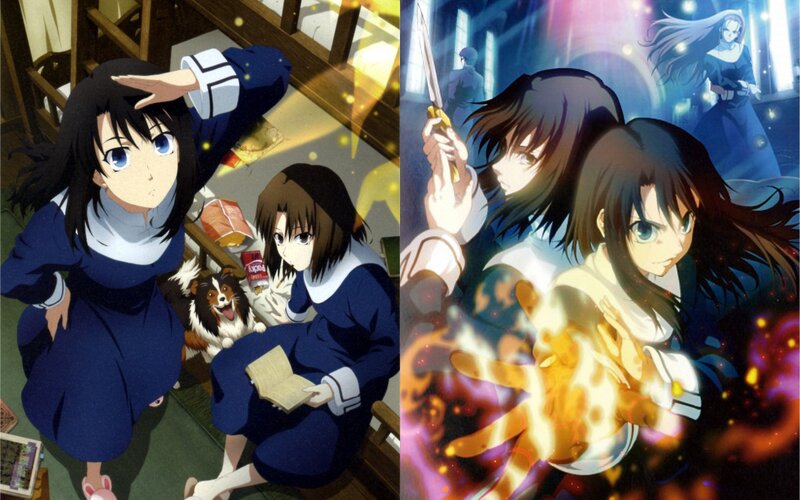 anime girls in school uniforms