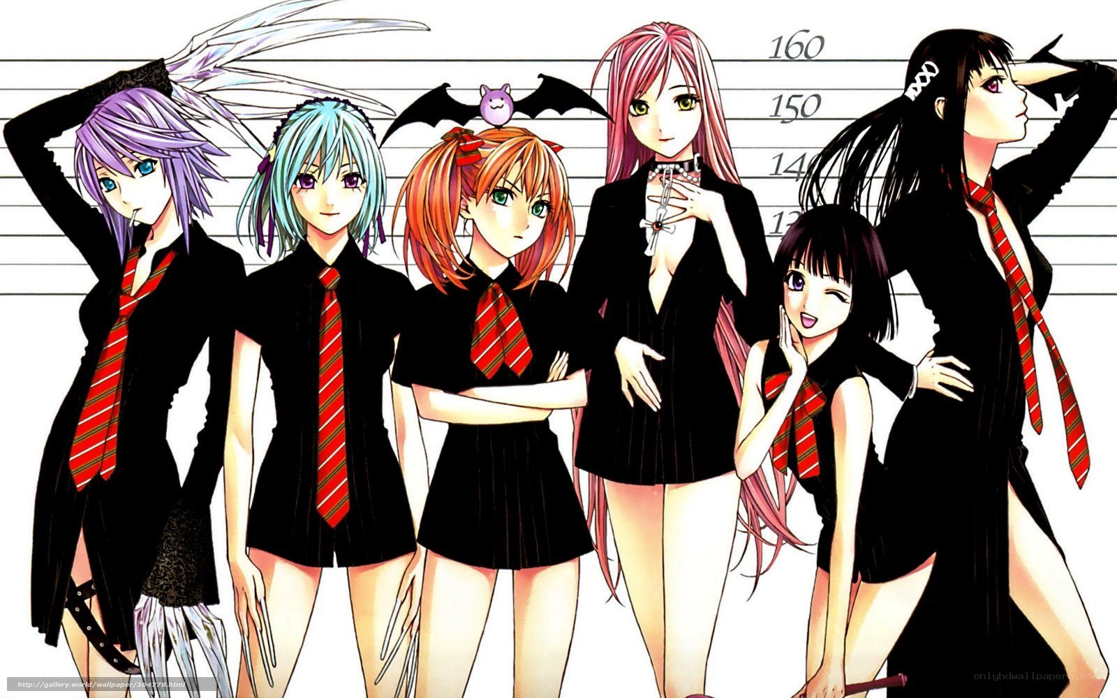 anime girls in school uniforms