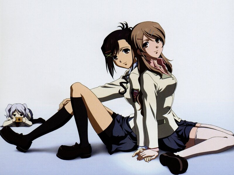 anime girls in school uniforms