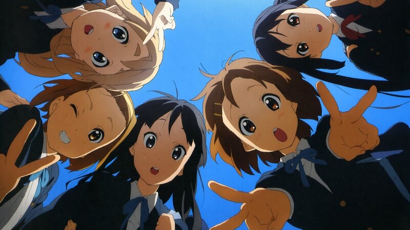 anime girls in school uniforms