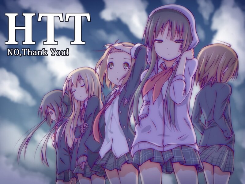 Anime girls in school uniforms