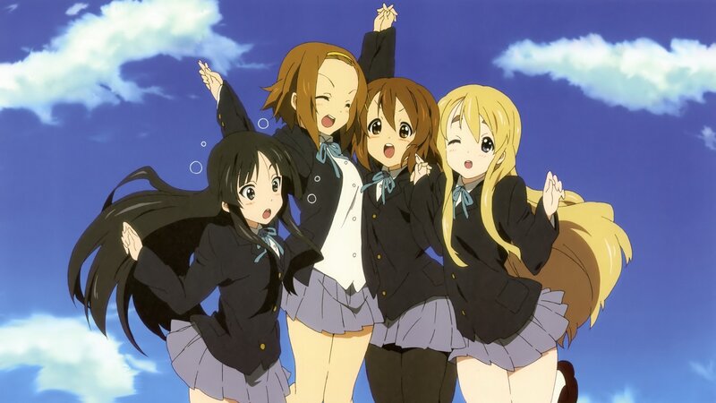 anime girls in school uniforms