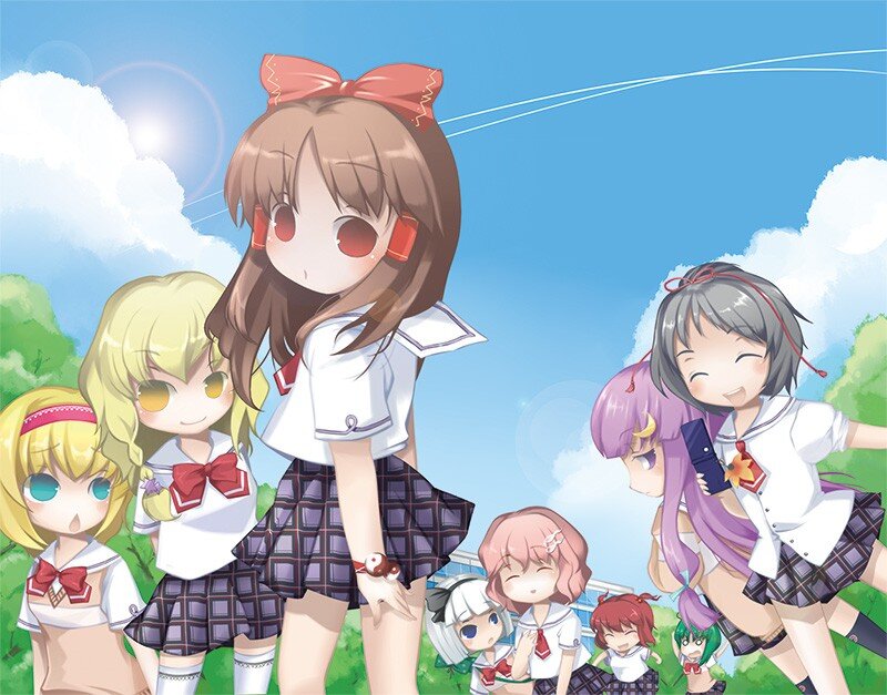 anime girls in school uniforms