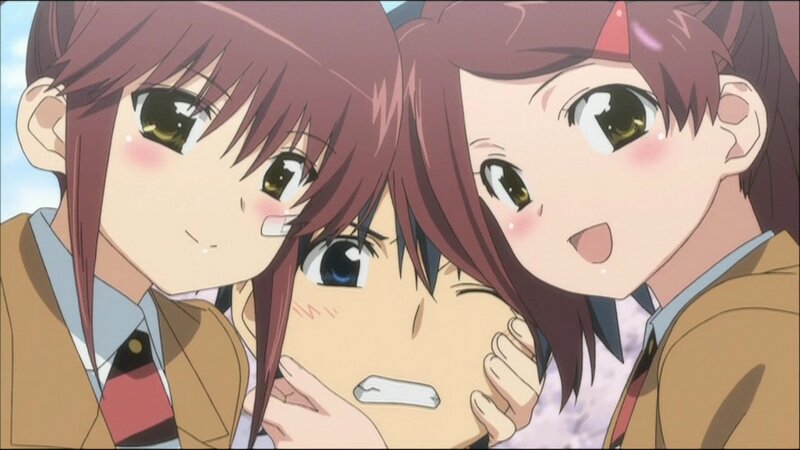 anime girls in school uniforms