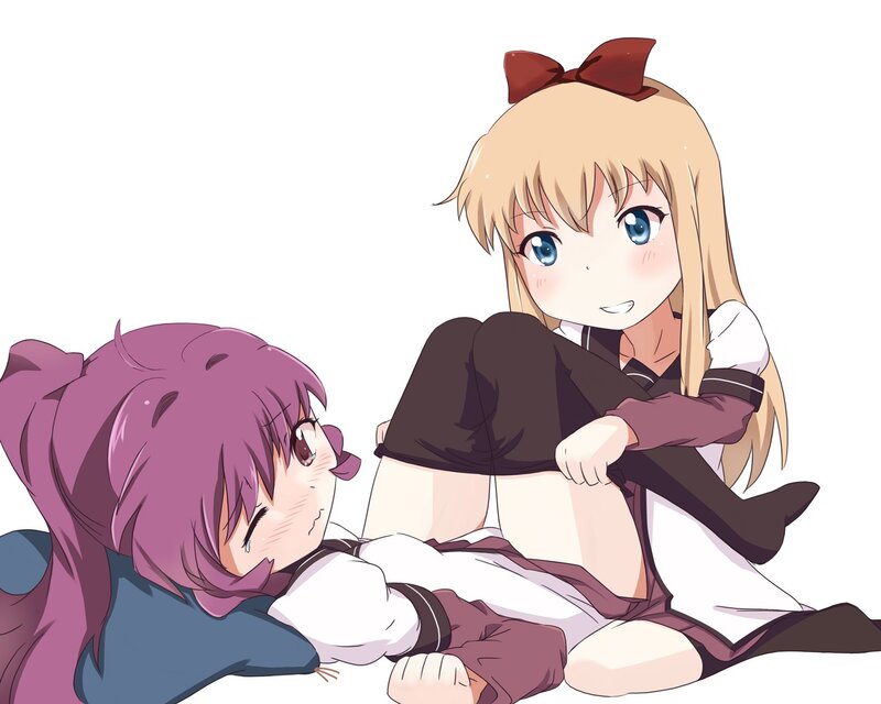 Anime girls in school uniforms