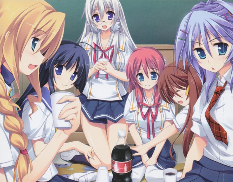 anime girls in school uniforms