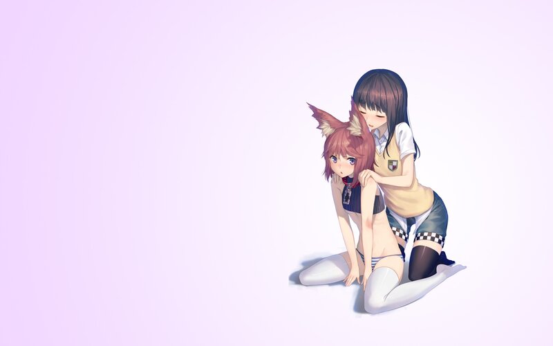 anime girls in school uniforms
