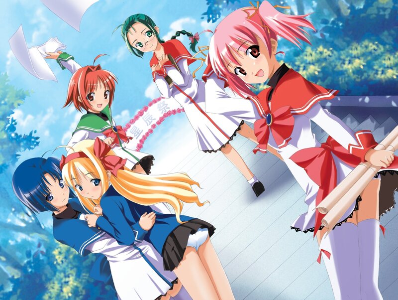 anime girls in school uniforms