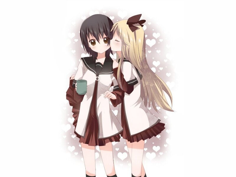 anime girls in school uniforms