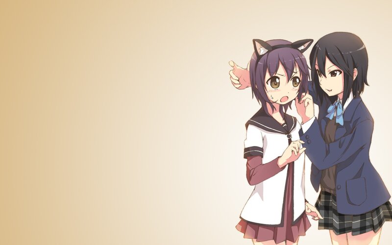 anime girls in school uniforms