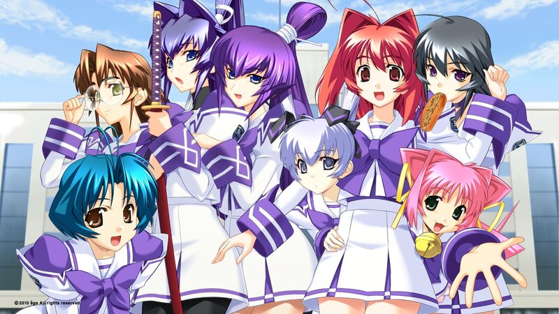 anime girls in school uniforms