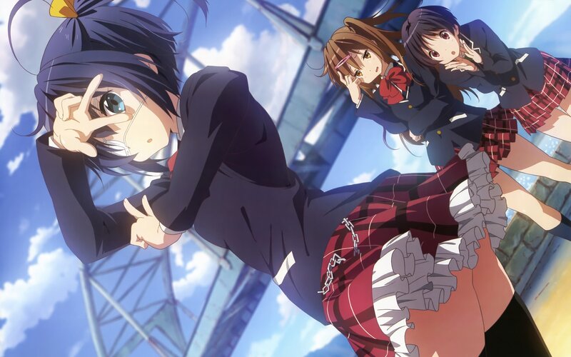 anime girls in school uniforms
