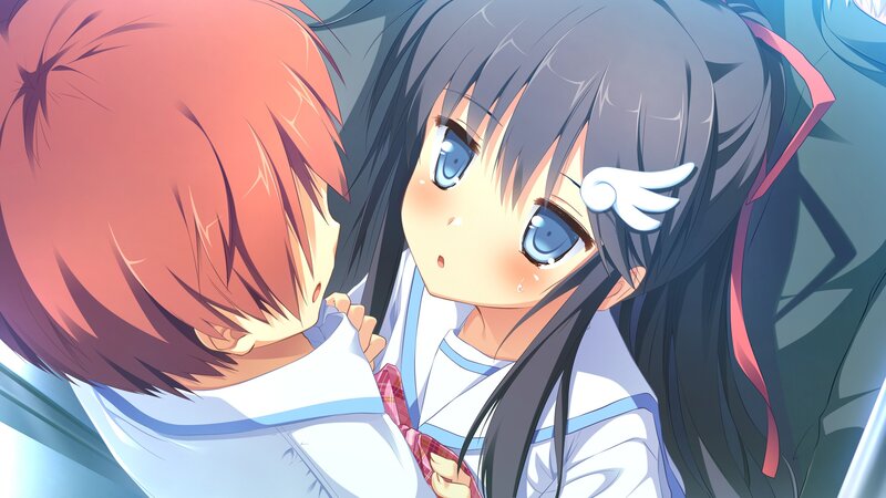 anime girls in school uniforms