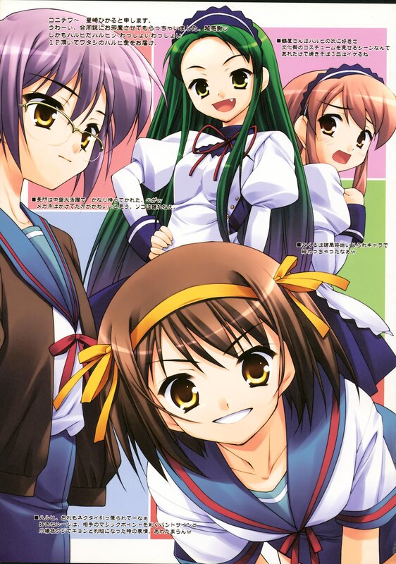 anime girls in school uniforms