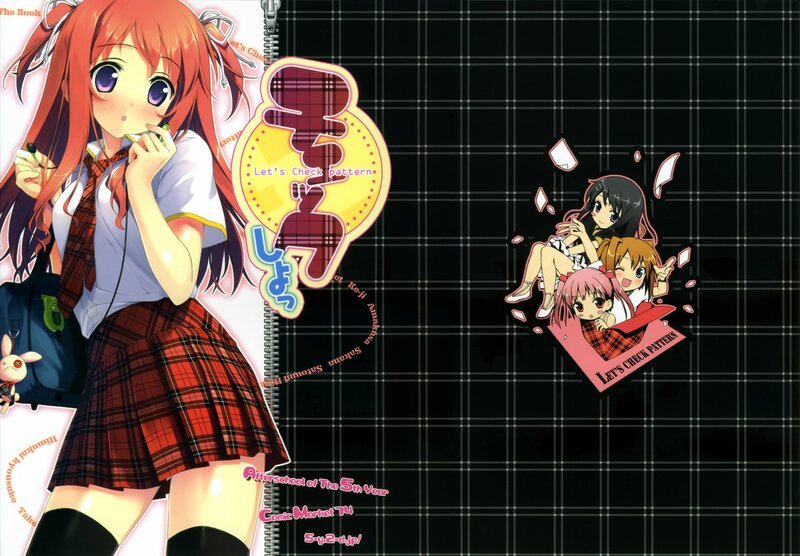 Anime girls in school uniforms