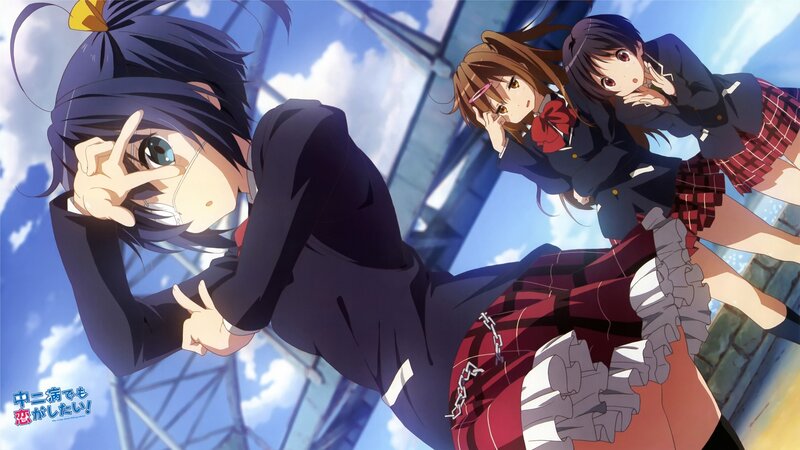 anime girls in school uniforms