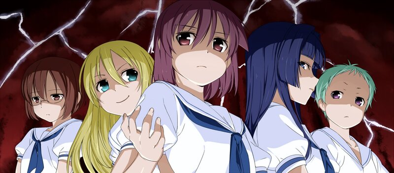anime girls in school uniforms