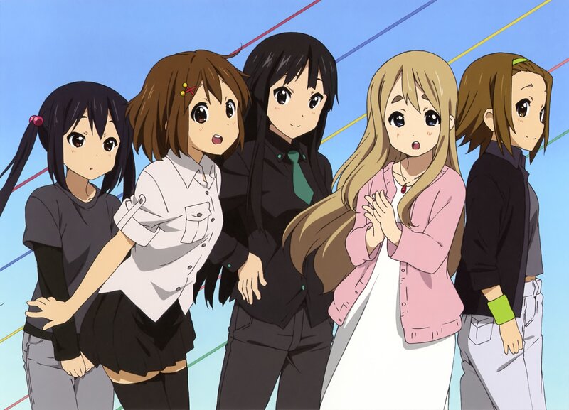 anime girls in school uniforms