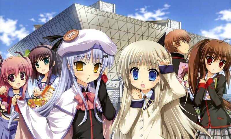 anime girls in school uniforms