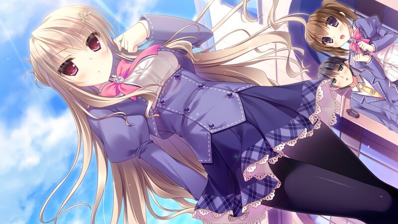 anime girls in school uniforms