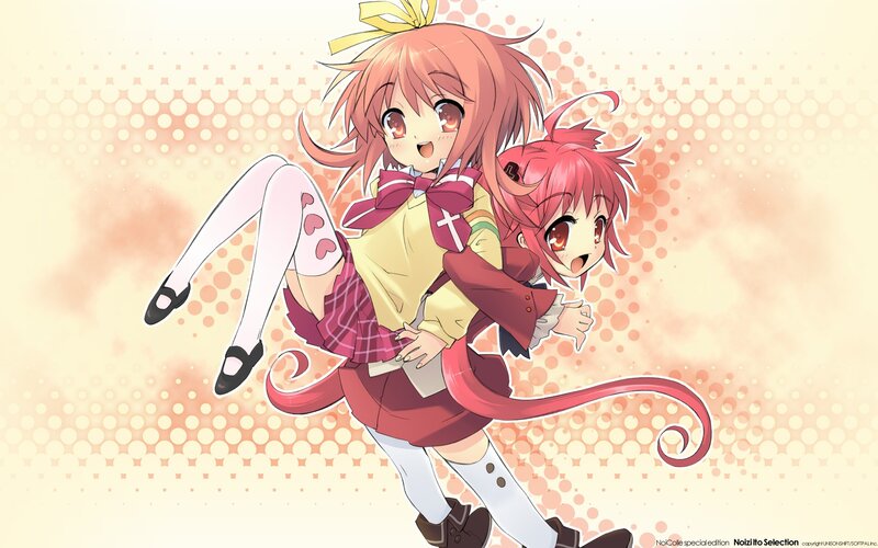 Anime girls in school uniforms