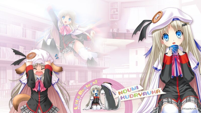 Anime girls in school uniforms