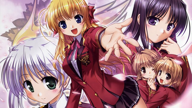 anime girls in school uniforms