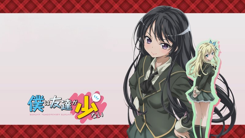 Anime girls in school uniforms