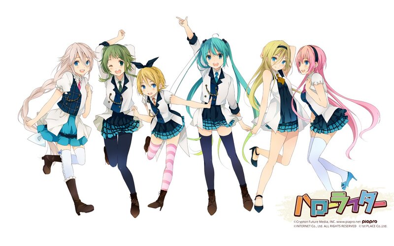 anime girls in school uniforms