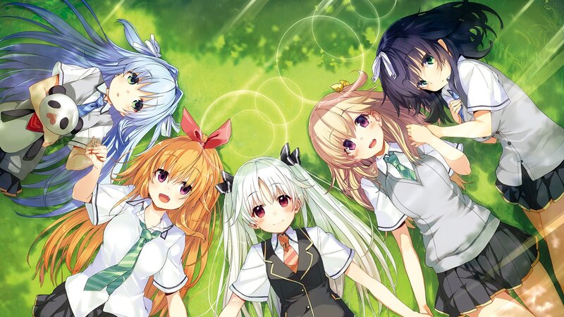 anime girls in school uniforms