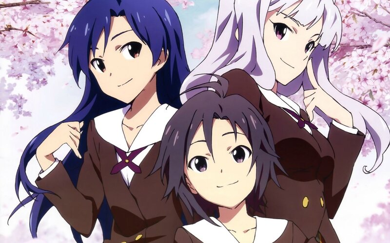 anime girls in school uniforms