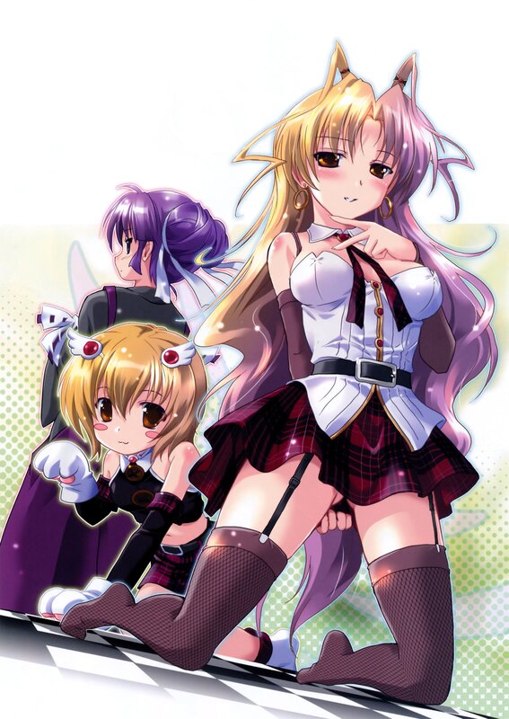anime girls in school uniforms