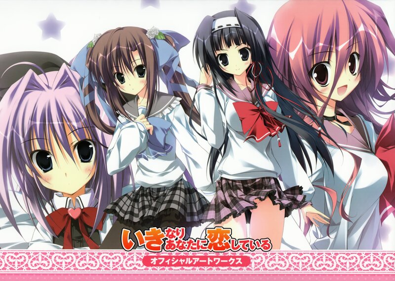 anime girls in school uniforms