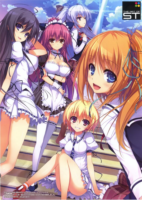 anime girls in school uniforms