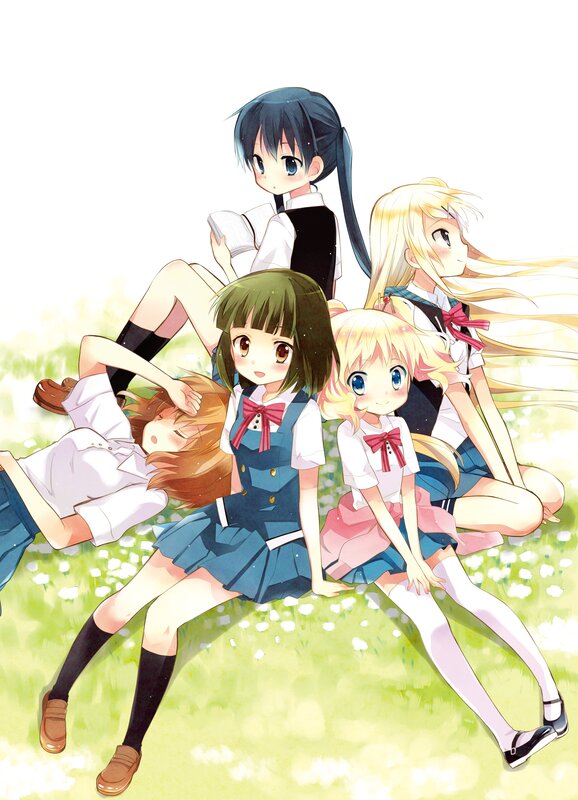 anime girls in school uniforms