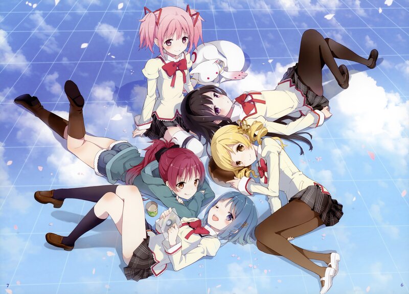 anime girls in school uniforms