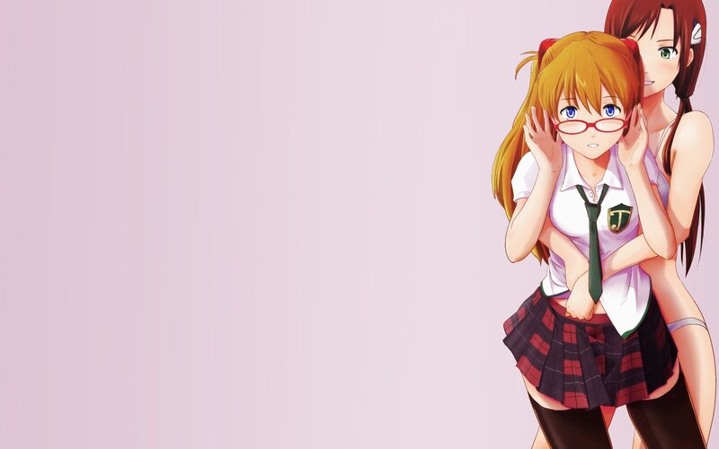 anime girls in school uniforms