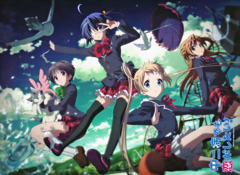 anime girls in school uniforms