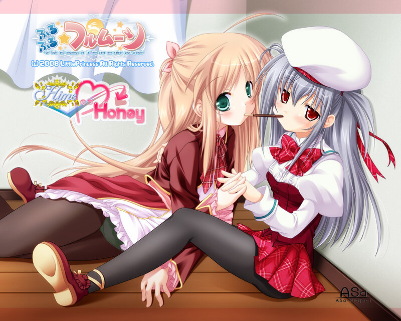Anime girls in school uniforms