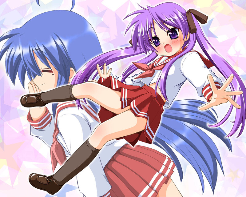 anime girls in school uniforms