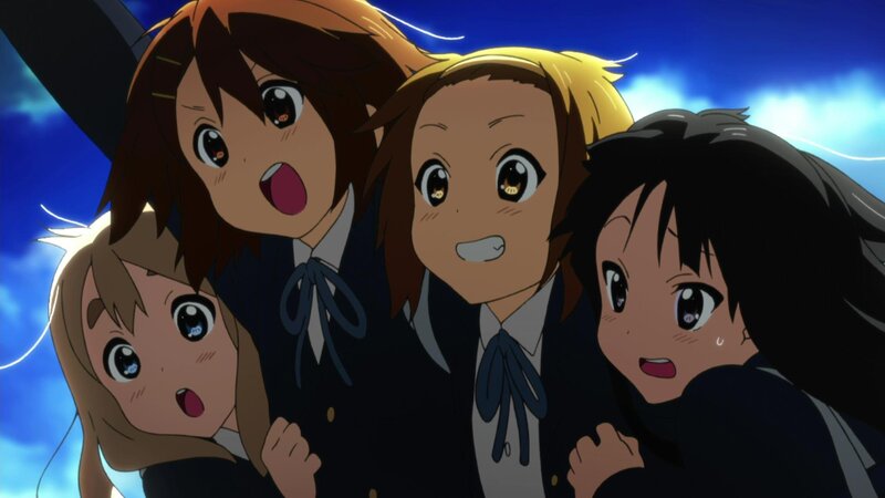 anime girls in school uniforms