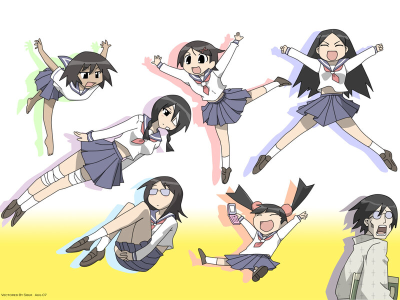 anime girls in school uniforms