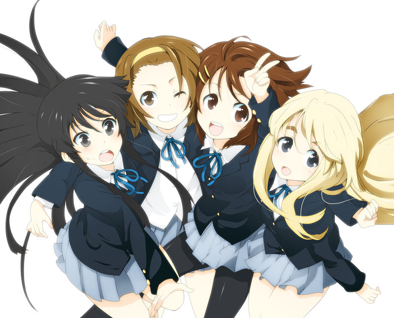 anime girls in school uniforms