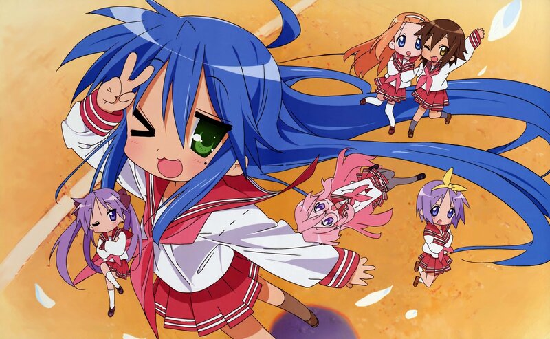 anime girls in school uniforms