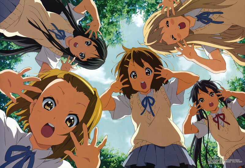 anime girls in school uniforms