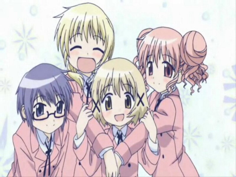 anime girls in school uniforms