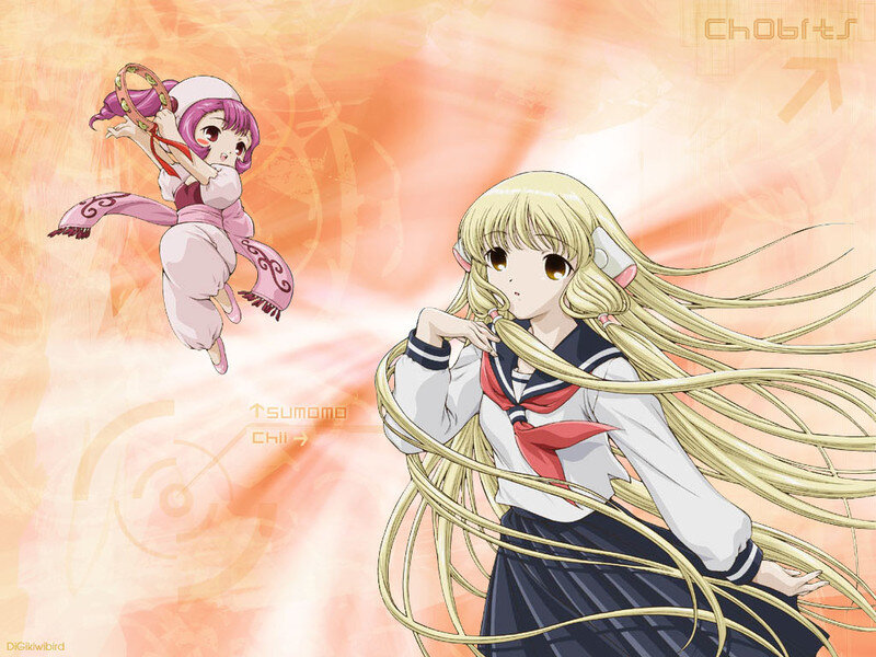Anime girls in school uniforms
